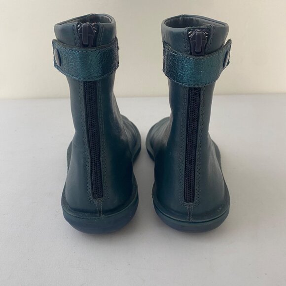 Camper Beetle Ankle Boots Shoes Blue Green - Picture 6 of 10